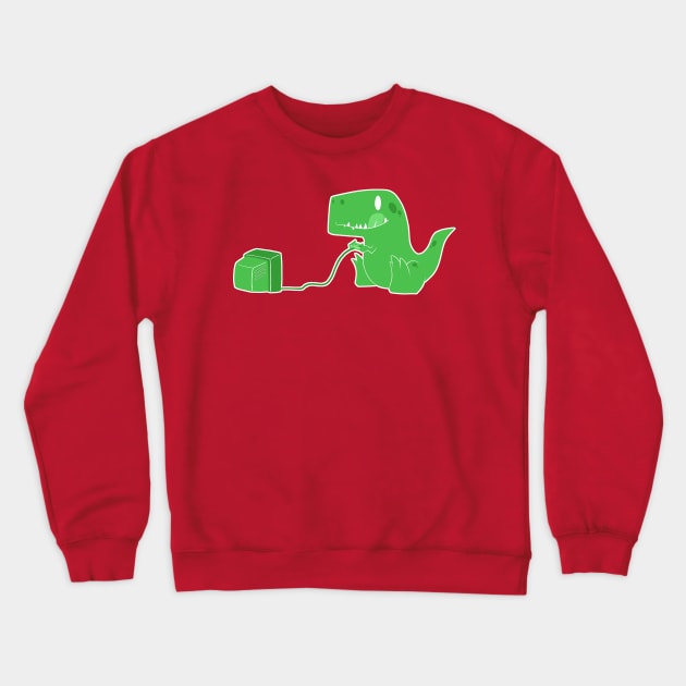 Gamesaurus Rex Crewneck Sweatshirt by caravantshirts